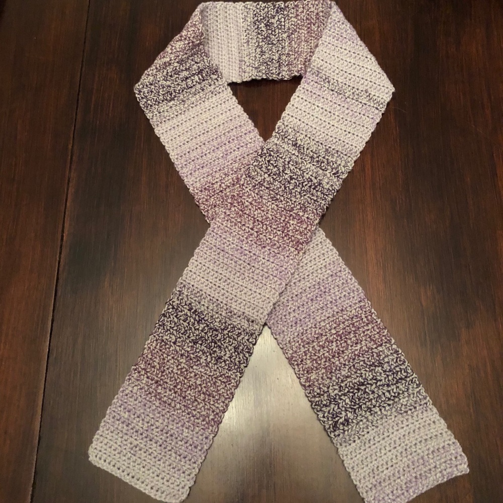 Purple/Grey Ombré Scarf